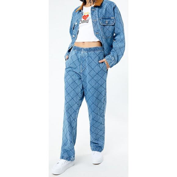 NWT New Obey Diamond Easy Denim Jeans Pants S Small $130 90s - Picture 1 of 4